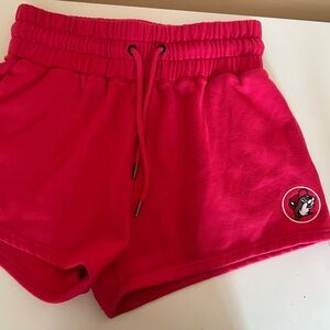 Bucees Women’s red Shorts Fleece size small